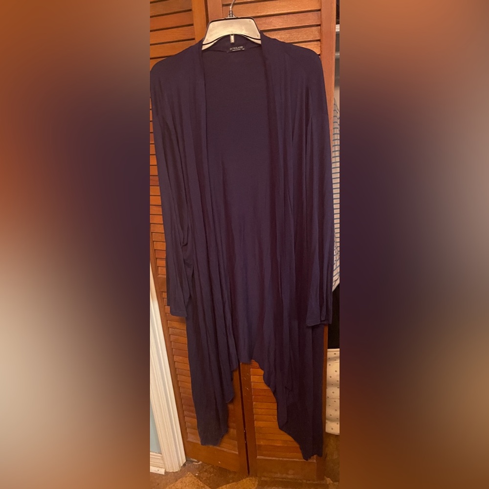 Elegant navy blue  Open Front Cardigan